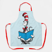 Kat in het Pet Lezen Schort (Voorkant)