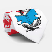 Kat in het Pet Lezen Stropdas (Opgerold)