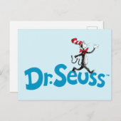 Kat in het Pet Logo Briefkaart (Voorkant / Achterkant)