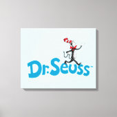 Kat in het Pet Logo Canvas Afdruk (Voorkant)