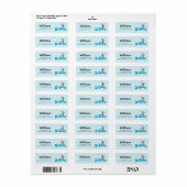 Kat in het Pet  Logo Etiket (Full Sheet)