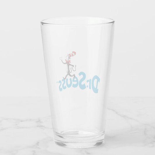 Kat in het Pet Logo Glas (Achterkant)