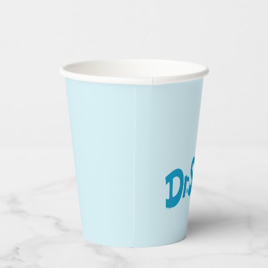 Kat in het Pet  Logo Papieren Bekers (Rechts)