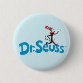 Kat in het Pet  Logo Ronde Button 5,7 Cm (Voorkant)