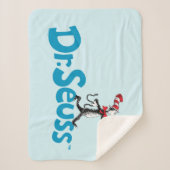 Kat in het Pet  Logo Sherpa Deken (Voorkant)