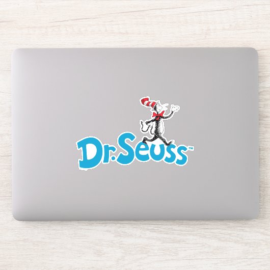 Kat in het Pet  Logo Sticker (Computer)