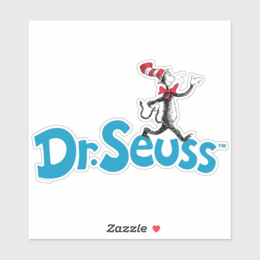 Kat in het Pet  Logo Sticker (Vel)