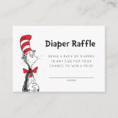 Kat in het Pet | Luier Raffle invoegen Kaart (Voorkant)