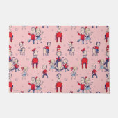 Kat in het Pet | Met een Kinder achtergrond Deurmat (Voorkant)