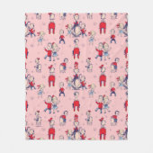 Kat in het Pet | Met een Kinder achtergrond Fleece Deken (Voorkant)