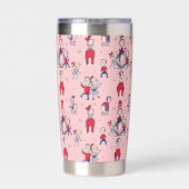 Kat in het Pet | Met een Kinder achtergrond Geïsoleerde Drinkbeker (Achterkant)