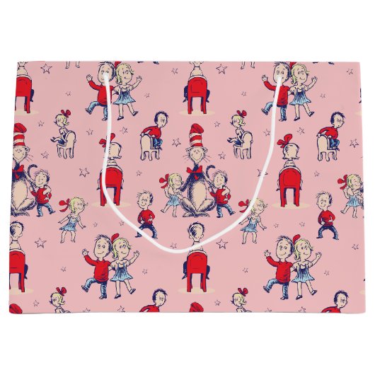 Kat in het Pet | Met een Kinder achtergrond Groot Cadeauzakje (Voorkant)