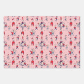 Kat in het Pet | Met een Kinder achtergrond Inpakpapier Vel (Voorkant 2)