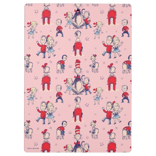 Kat in het Pet | Met een Kinder achtergrond Klembord (Achterkant)