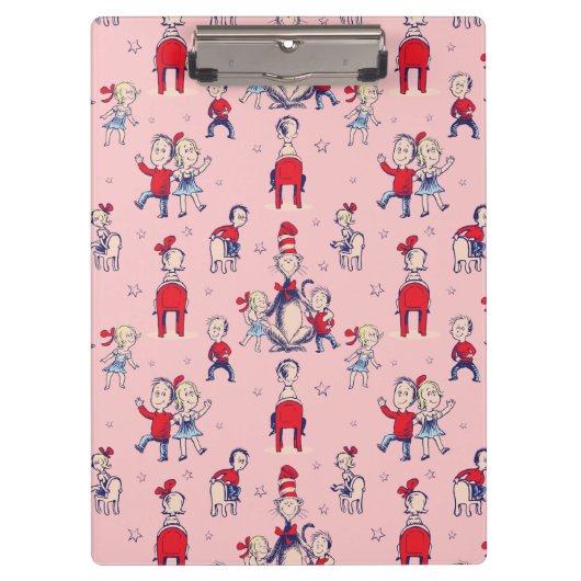 Kat in het Pet | Met een Kinder achtergrond Klembord (Voorkant)