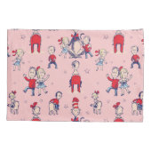 Kat in het Pet | Met een Kinder achtergrond Kussensloop (Achterkant-Links)