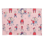 Kat in het Pet | Met een Kinder achtergrond Kussensloop (Voorkant-Links)