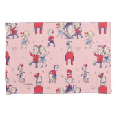 Kat in het Pet | Met een Kinder achtergrond Kussensloop (Voorkant-Rechts)