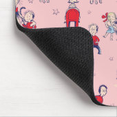 Kat in het Pet | Met een Kinder achtergrond Muismat (Hoek)