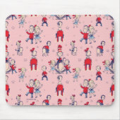 Kat in het Pet | Met een Kinder achtergrond Muismat (Voorkant)