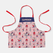 Kat in het Pet | Met een Kinder achtergrond Schort (Voorkant)