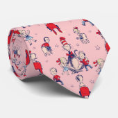 Kat in het Pet | Met een Kinder achtergrond Stropdas (Opgerold)