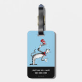 Kat in het Pet neemt een boog Bagagelabel (Achterkant verticaal)