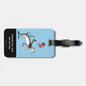 Kat in het Pet neemt een boog Bagagelabel (Achterkant horizontaal)