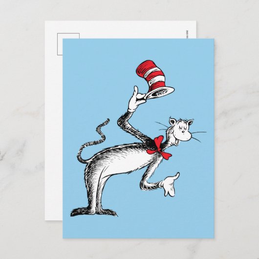 Kat in het Pet neemt een boog Briefkaart (Voorkant / Achterkant)