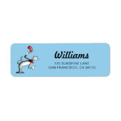 Kat in het Pet neemt een boog Etiket (Voorkant)