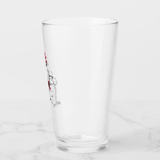 Kat in het Pet neemt een boog Glas (Links)