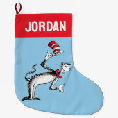 Kat in het Pet neemt een boog Grote Kerstsok (Voorkant)