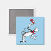 Kat in het Pet neemt een boog Magneet (Voorkant / Achterkant)