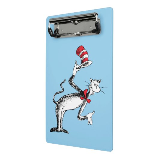 Kat in het Pet neemt een boog Mini Klembord (Angled2)