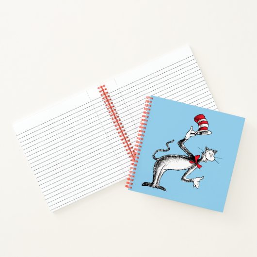 Kat in het Pet neemt een boog Notitieboek (Binnen)