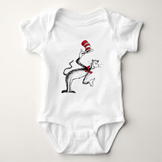 Kat in het Pet neemt een boog Romper (Voorkant)