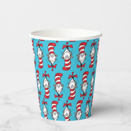 Kat in het Pet Papieren Bekers (Achterkant)