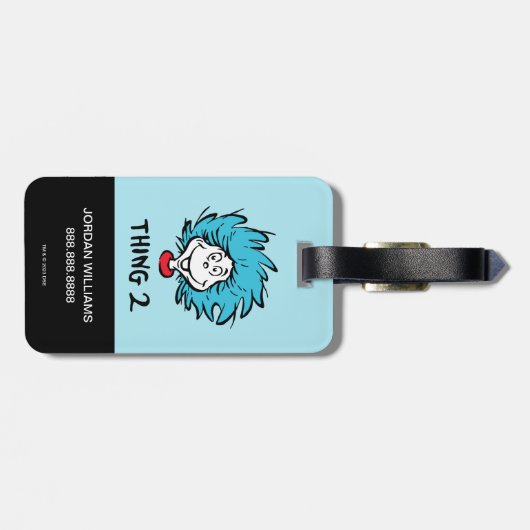 Kat in het Pet | Punt twee Bagagelabel (Achterkant horizontaal)