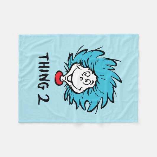 Kat in het Pet | Punt twee Fleece Deken (Voorkant (Horizontaal))