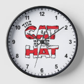 Kat in het Pet | Rood en wit gestreepte tekst (Voorkant)