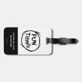 Kat in het Pet | Thing One Thing Two - Leuk ding Bagagelabel (Achterkant horizontaal)