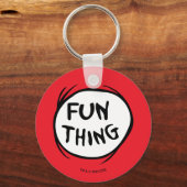 Kat in het Pet | Thing One Thing Two - Leuk ding Sleutelhanger (Achterkant)