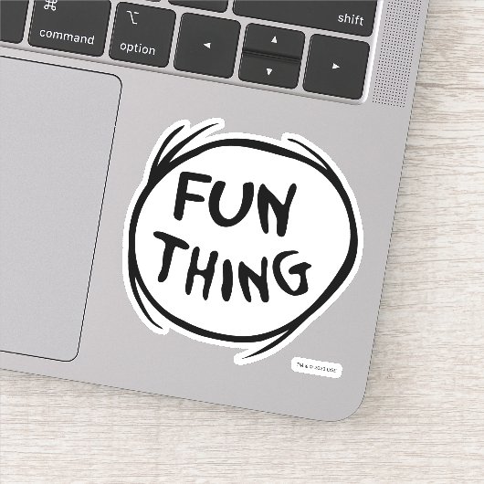 Kat in het Pet | Thing One Thing Two - Leuk ding Sticker (Detail)