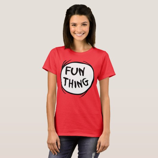 Kat in het Pet | Thing One Thing Two - Leuk ding T-shirt (Voorkant volledig)