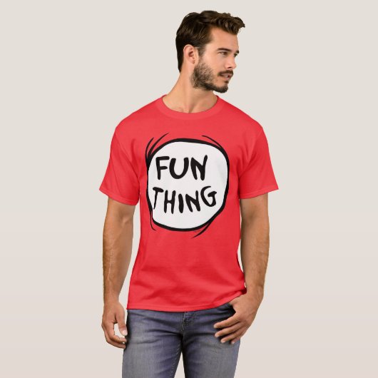 Kat in het Pet | Thing One Thing Two - Leuk ding T-shirt (Voorkant volledig)
