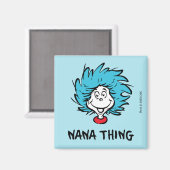 Kat in het Pet | Thing One Thing Two - Nana Thing Magneet (Voorkant / Achterkant)