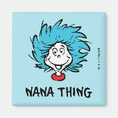 Kat in het Pet | Thing One Thing Two - Nana Thing Magneet (Voorkant)