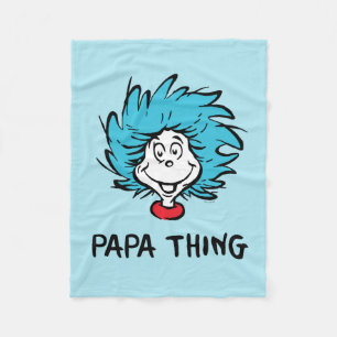 Kat in het Pet   Thing One Thing Two - Papa Thing Fleece Deken