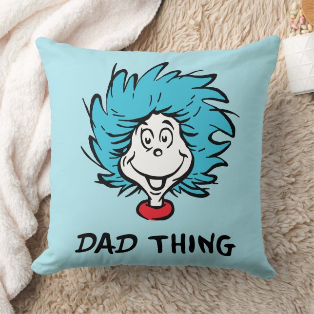 Kat in het Pet | Thing One Thing Two - Papa Thing Kussen (Deken)