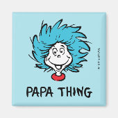 Kat in het Pet | Thing One Thing Two - Papa Thing Magneet (Voorkant)